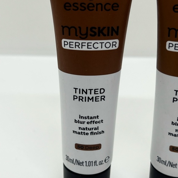 2 Tubes Essence MySkin Perfector Tinted Primer Matte Makeup Cream 50 Deep Italy - Picture 3 of 5